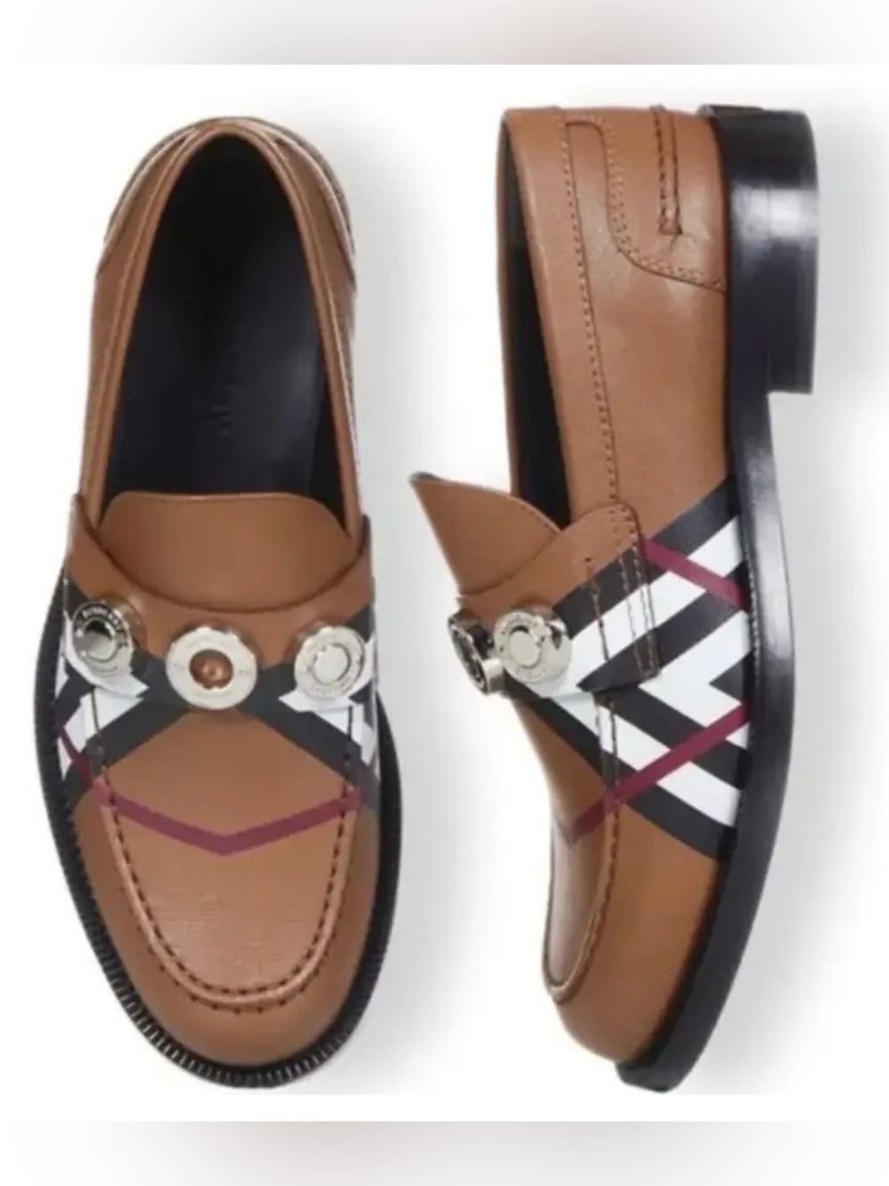 Burberry Broadbrook Check Loafers